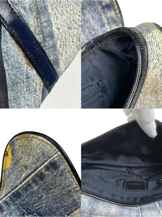 Christian Dior Limited Edition Speedway Denim Saddle Bag - Picture 8 of 9
